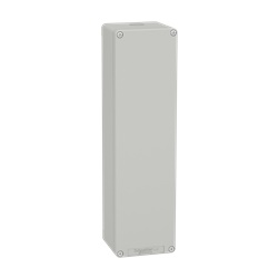 Pulsantiera in metallo grigia  M32 non forata 85X310X77 UL CSA