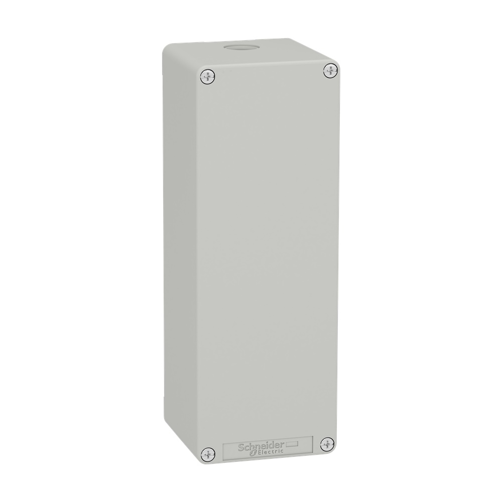 Pulsantiera in metallo grigia  M25 non forata 80X220X77 UL CSA