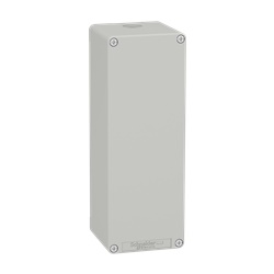 Pulsantiera in metallo grigia  M25 non forata 80X220X77 UL CSA