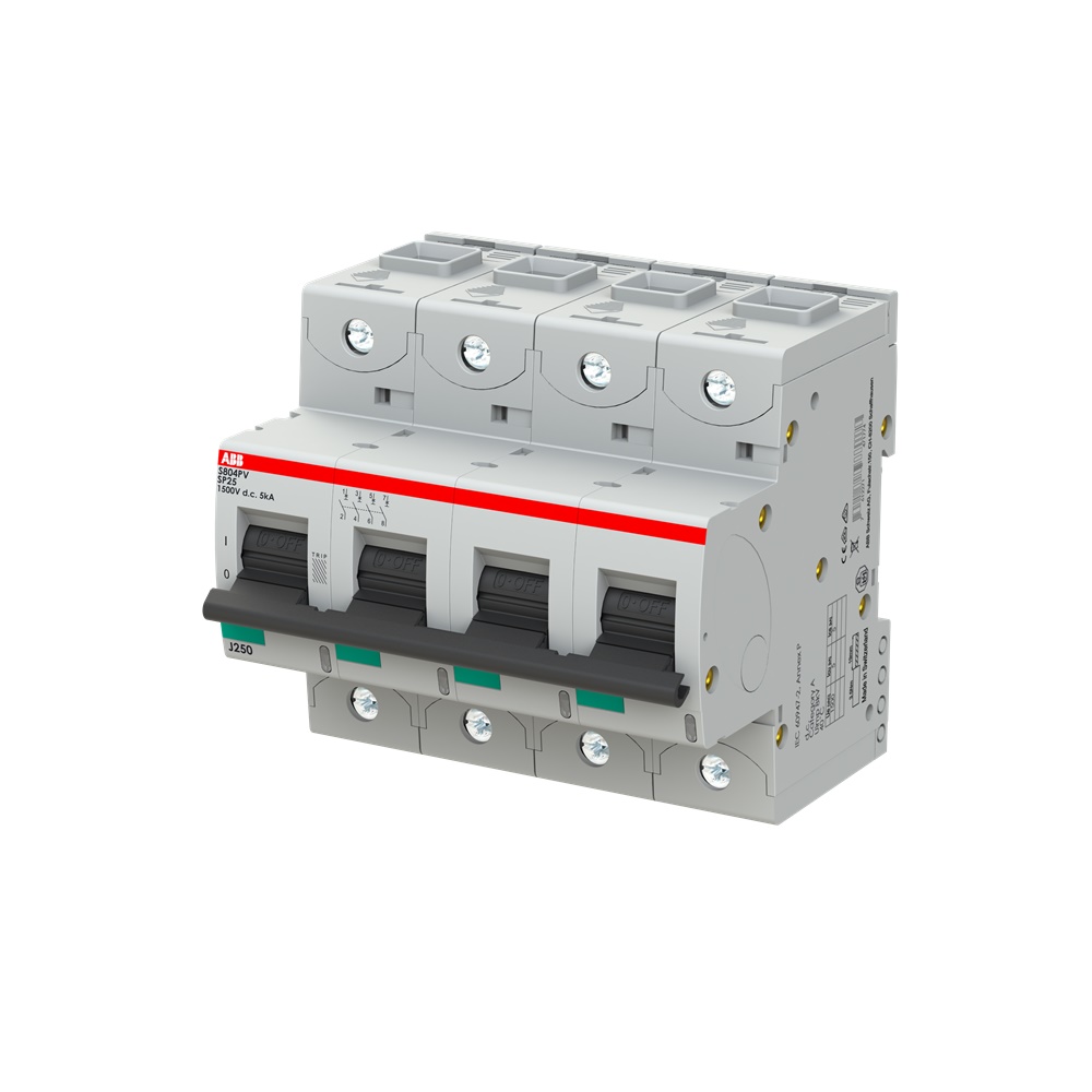 Interruttore automatico 4 poli fotovoltaico 25A 1500V DC alta prestazione