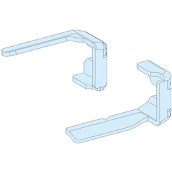 Kit supporto pannello frontale PrismaSeT larghezza 50 mm trattamento elettroforesi bianco RAL 9003 uso elettrico