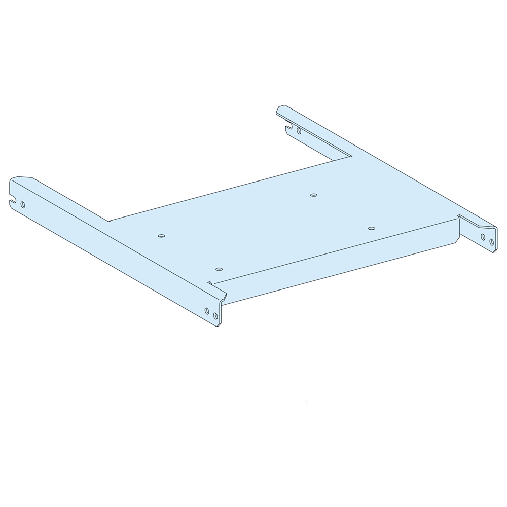 Piastra di fondo NS/MTZ1 3P estraibile 1600A acciaio bianco L400 per armadi elettrici