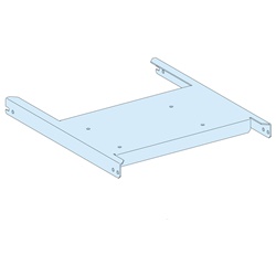 Piastra di fondo NS/MTZ1 3P estraibile 1600A acciaio bianco L400 per armadi elettrici