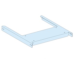 Piastra di fondo MTZ1 3P fisso L400 acciaio bianco per armadi elettrici 400 mm