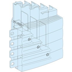 Blocco alimentazione ingresso NS-INS250 per sbarre distribuzione Linergy BW con capicorda tubolari bimetallo