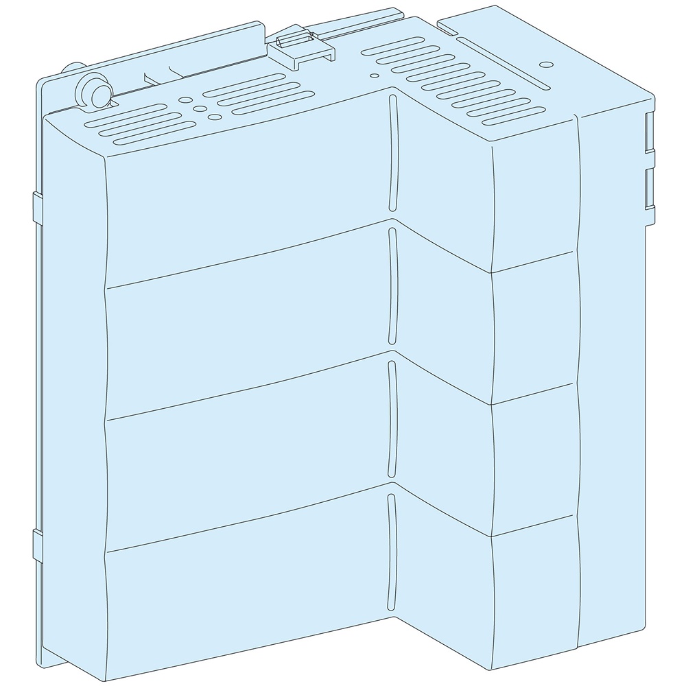 Blocco alimentazione Powerclip NS400 H 4 poli 400A per impianti elettrici Linergy BW