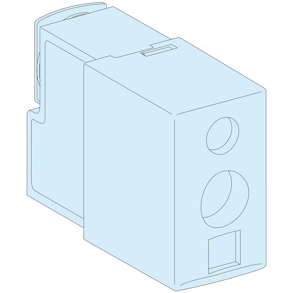 Morsetto derivazione 12 poli 1x16mm² Powerclip 55A protezione IPXXB Linergy BW