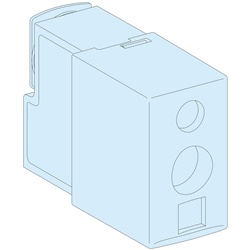 Morsetto derivazione 12 poli 1x16mm² Powerclip 55A protezione IPXXB Linergy BW