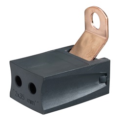 Blocco distribuzione Linergy 35mmq 3 poli 250A 690V per impianti elettrici industriali