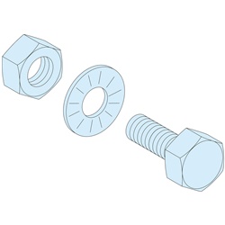 Bulloni M6x20 mm grado 8.8 per montaggio sbarre rame 5 mm, kit 20 pezzi