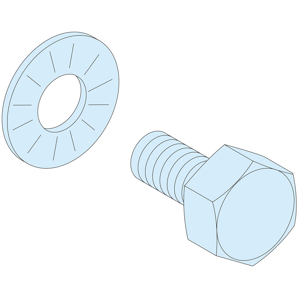Viti M6x16 mm grado 8.8 set 40 pezzi per montaggio barre filettate impianti elettrici