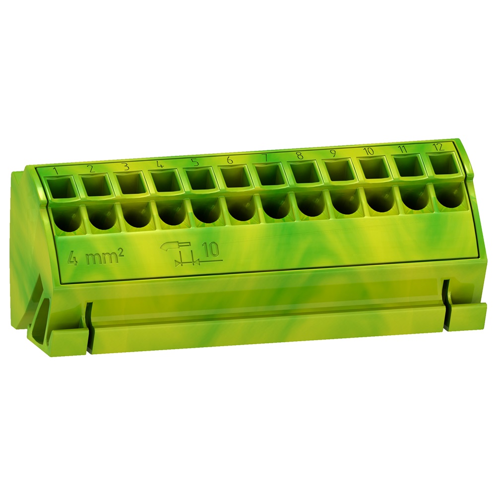 4 Blocco di terra 12X4mm2