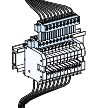 Morsettiera Linergy TA 10+20 pin vite cablaggio ausiliario armadi PrismaSeT