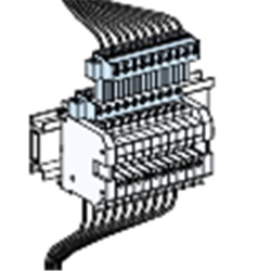 Morsettiera Linergy TA 10+20 pin vite cablaggio ausiliario armadi PrismaSeT