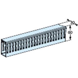 Canaline 4 vie 60x30 mm lunghezza 450 mm con supporto per armadio PrismaSeT