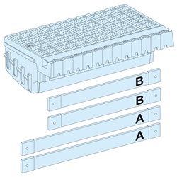 Blocco distribuzione Linergy Polypact RIM 4P collegamento per quadri elettrici Compact NSX250