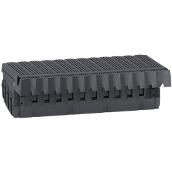 Blocco distribuzione Polypact 3P senza collegamento per quadri elettrici Compact NSX250