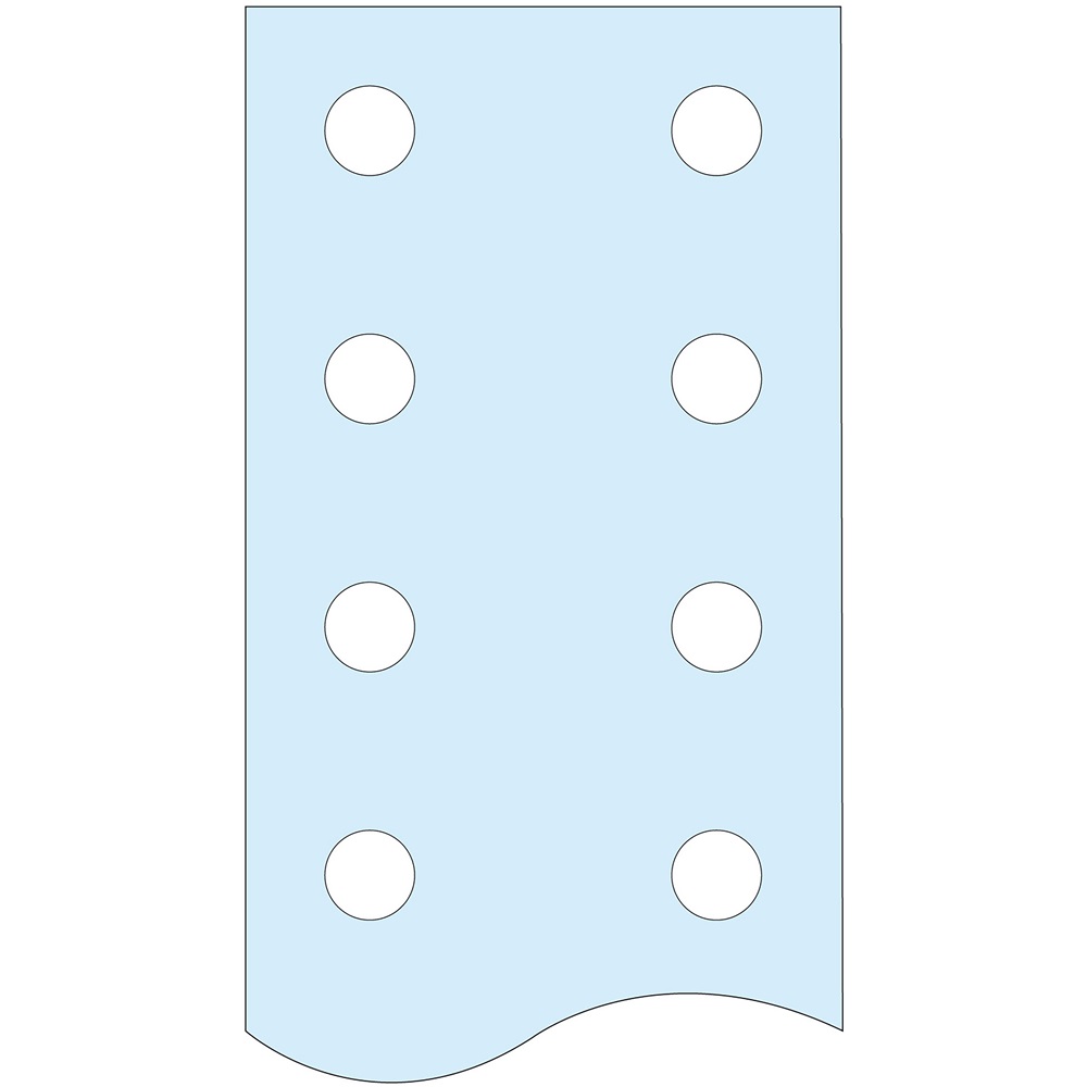 Barra preforata V 50X10