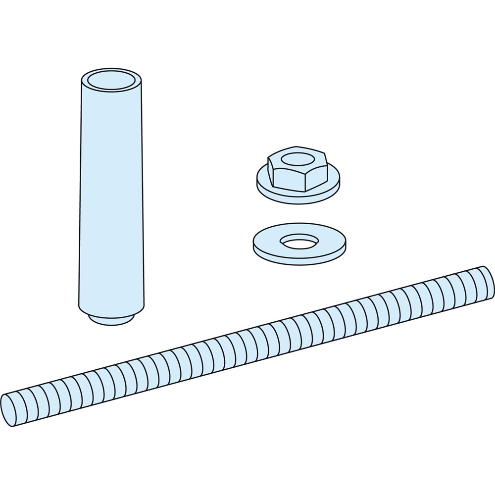 12 distanziatori per sbarra 150mm