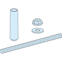 Distanziatori per sbarra 150mm kit montaggio aggiuntivo per sbarre distribuzione alta corrente fino 4000A compatibile armadi PrismaSeT P