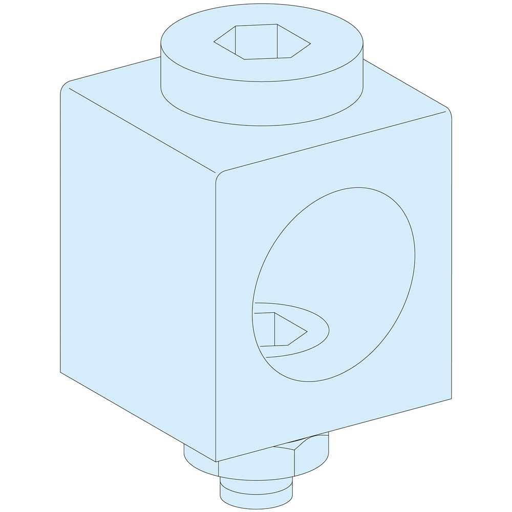 Connettori elettrici Linergy 4 pezzi 250A 185mm² per distribuzione armadi PrismaSeT