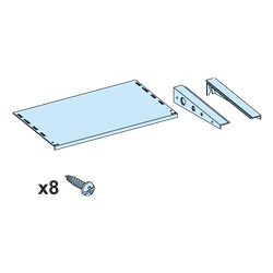 Tetto PrismaSeT G IP55 lamiera acciaio grigio antracite per armadi 650 mm