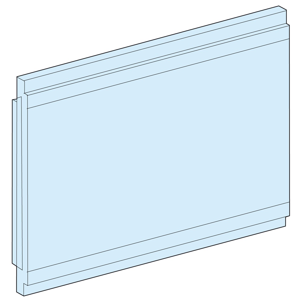 Piastra funzionale piena 210x150 mm per montaggio elettrico verticale compatibile PrismaSeT G
