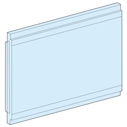 Piastra funzionale piena 210x150 mm per montaggio elettrico verticale compatibile PrismaSeT G