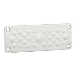 Piastra passacavi membrana 35 entrate 5-32 mm per cabinet PrismaSeT IP55 robusta acciaio isolato