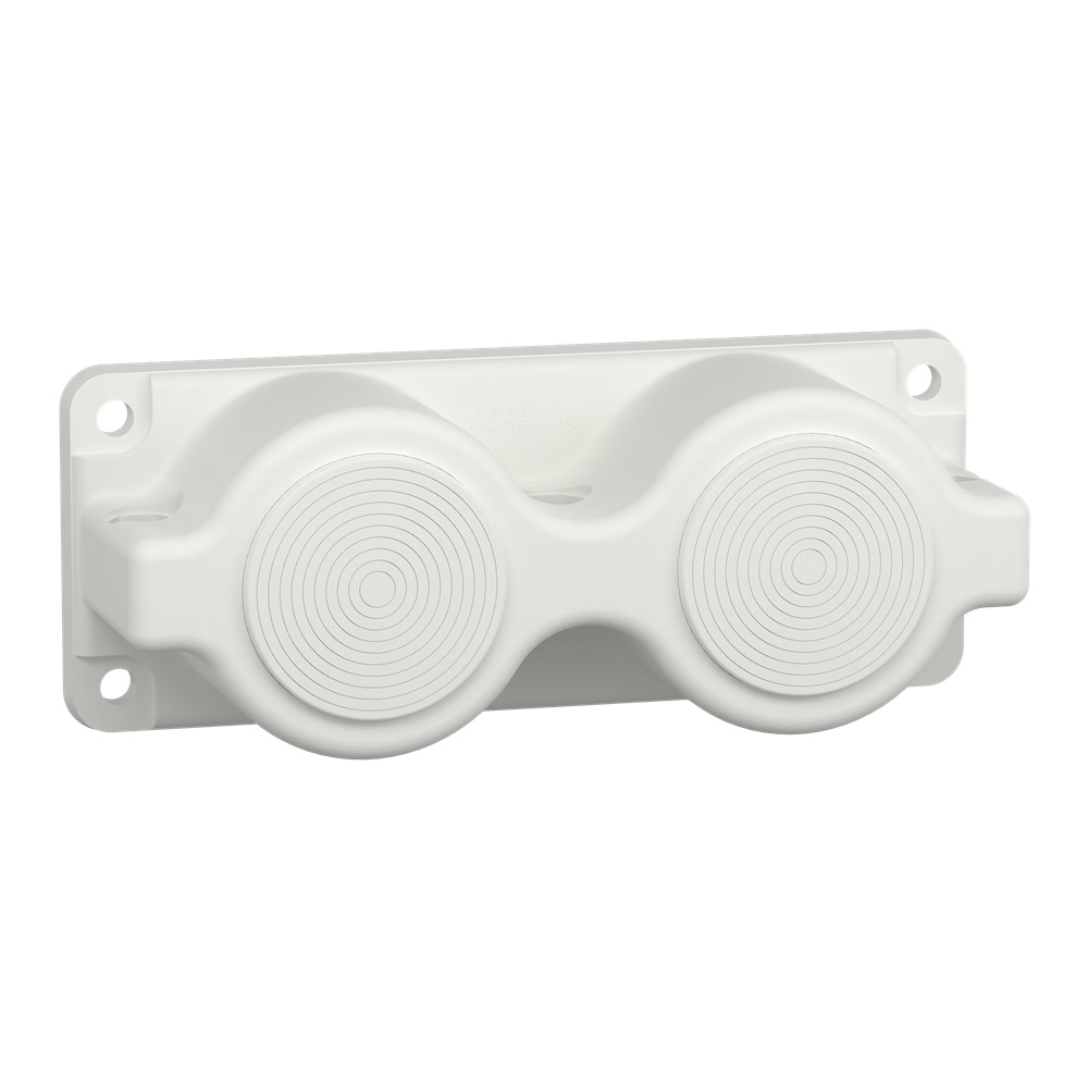 Piastra passacavi a membrana 2 entrate 28-60 mm per cabinet PrismaSeT IP55 robusta