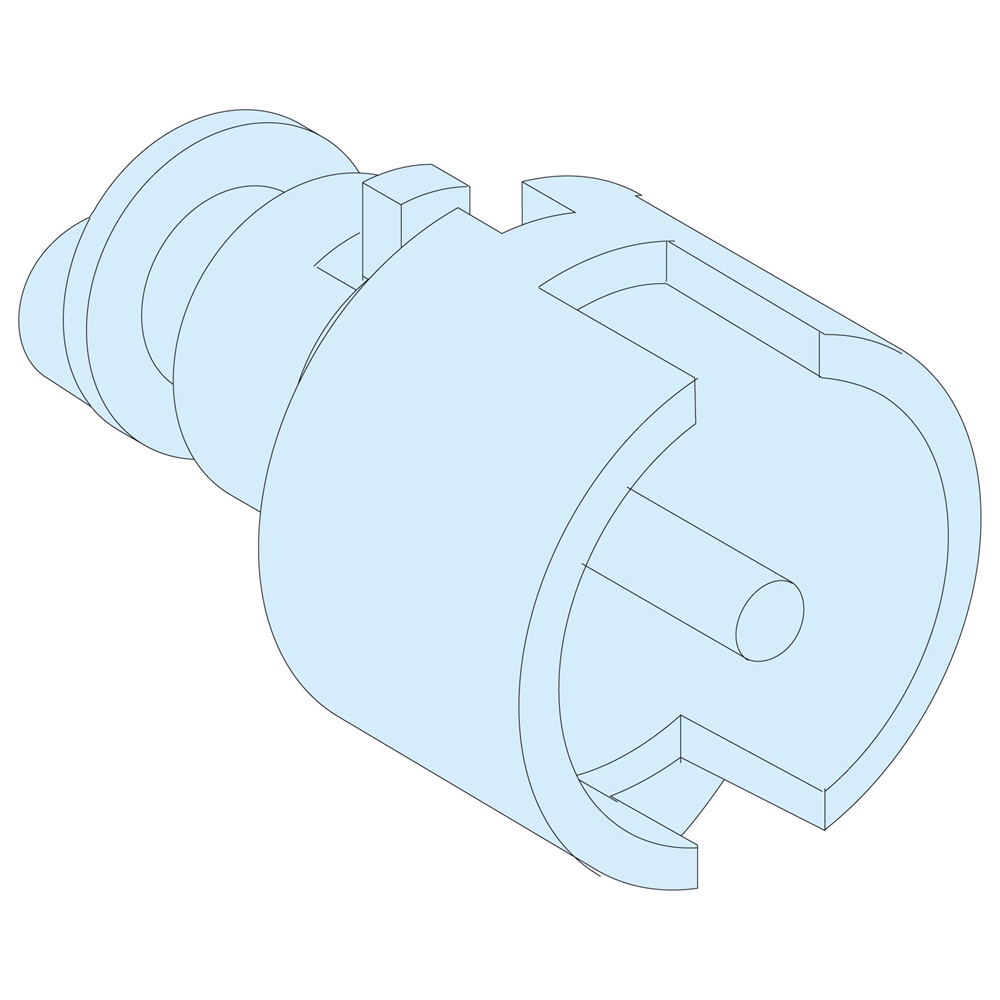 Serratura doppia barra 3 mm cilindro per armadi PrismaSeT G e pavimento