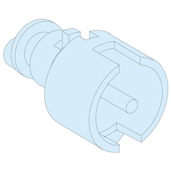 Serratura doppia barra 3 mm cilindro per armadi PrismaSeT G e pavimento