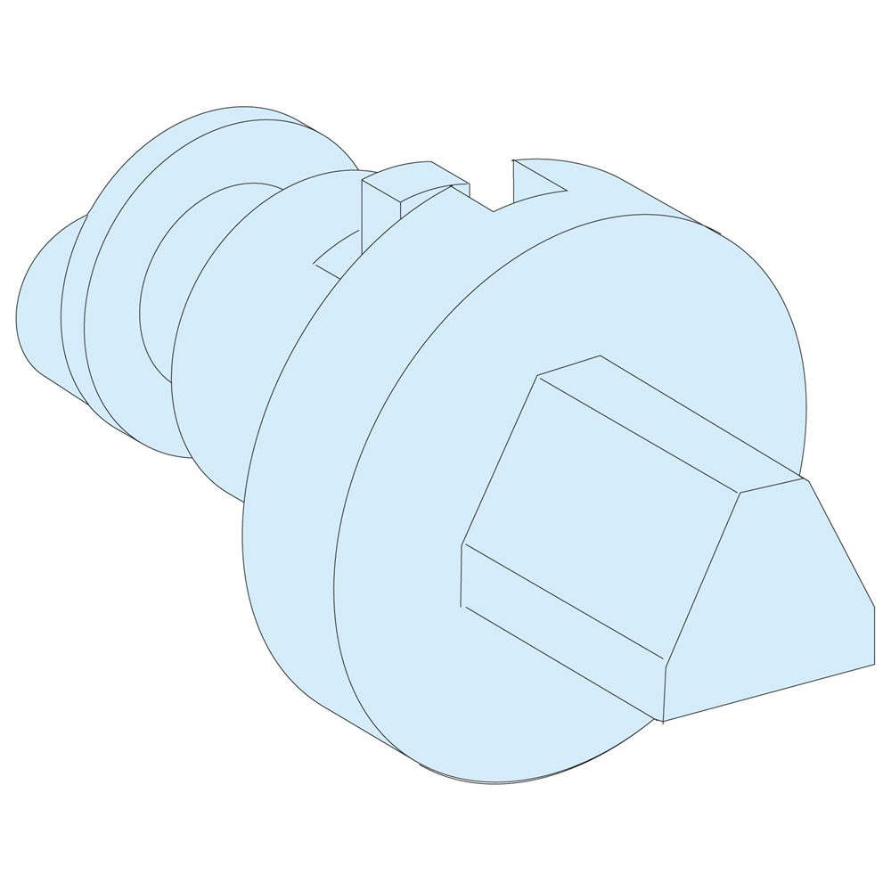 SERRATURA A TRIANGOLO MASCHIO 7MM