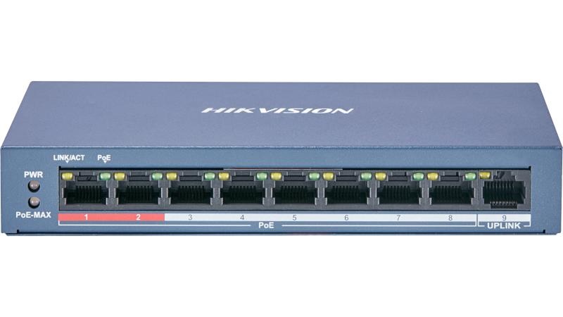 Switch PoE 9 porte 8 PoE 60W 10/100 Mbps per reti domestiche e professionali