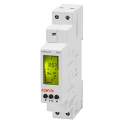 Interruttore orario digitale settimanale 1 canale serie 90 AM per impianti elettrici modulari