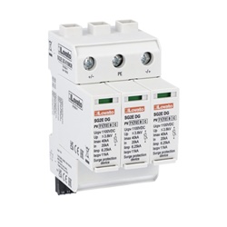 Scaricatore sovratensioni tipo 1-2 1100V DC cartuccia estraibile per fotovoltaico con contatto remoto