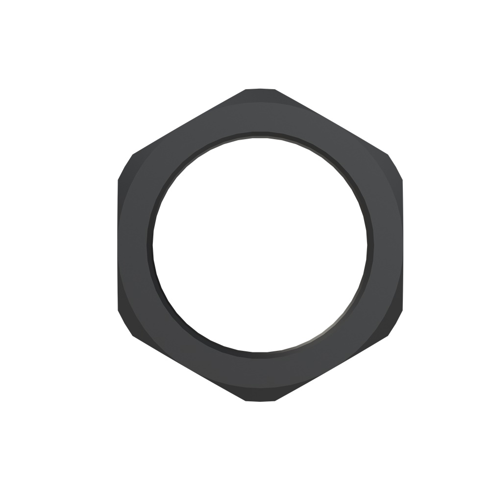 Ghiera nylon PA6 nera filettatura M40x1.5 per impianti elettrici professionali