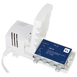 Amplificatore segnale TV 1 ingresso 1 uscita 47-2200 MHz per impianti antenna residenziali e professionali