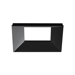 RIFLETTORE QUADRATO NERO KOM07