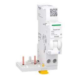 Blocco AFDD Acti9 ARC iC60 2 poli 40A protezione guasti da arco montaggio guida DIN