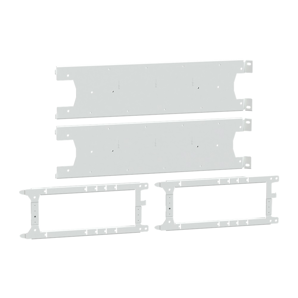 Piastra montaggio NSXmVIGI leva 3P/4P compatibile PrismaSeT e ComPact armadi 650 mm acciaio bianco