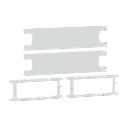 Piastra montaggio NSXmVIGI leva 3P/4P compatibile PrismaSeT e ComPact armadi 650 mm acciaio bianco