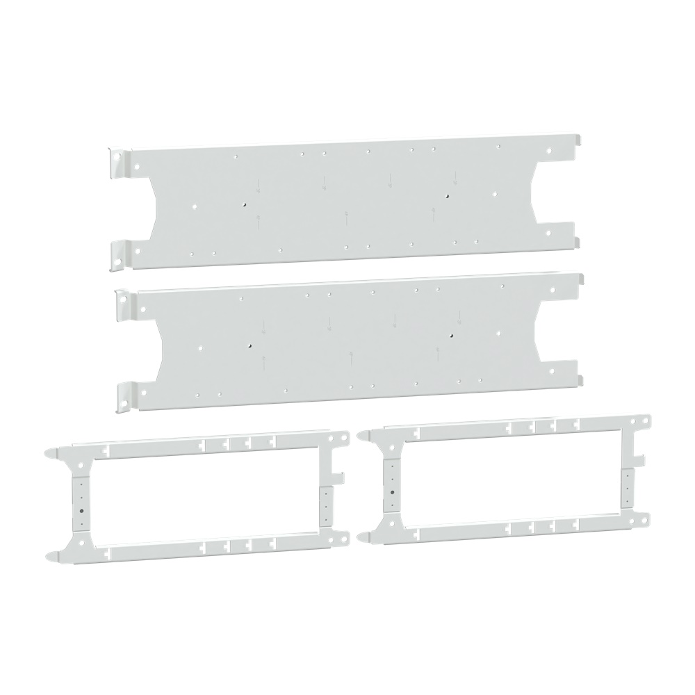 Piastra montaggio NSXm leva rotativa 3P/4P acciaio bianco per armadi 650 mm