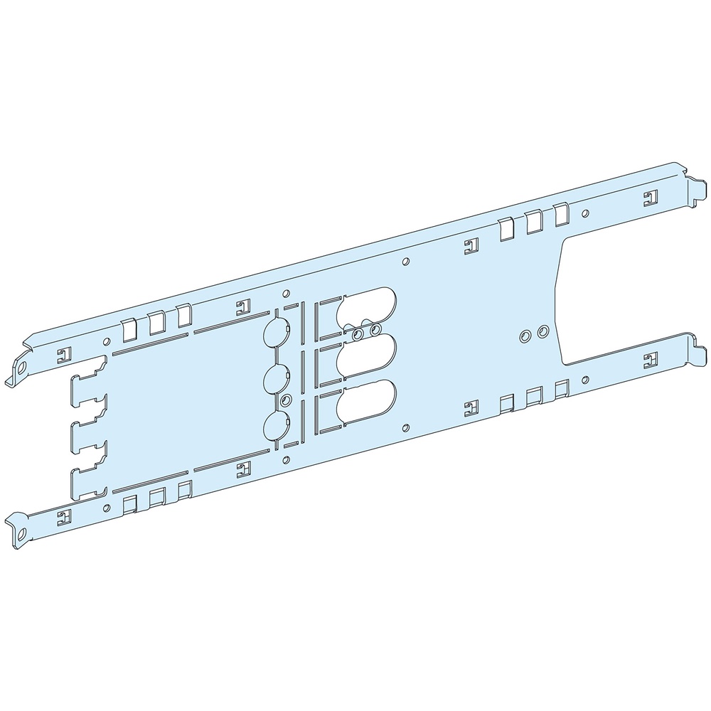 Piastra di fondo NS250 3P 250A acciaio bianco per unità PrismaSeT P e ComPact Vigi NSX/CVS installazione orizzontale armadi 650 mm