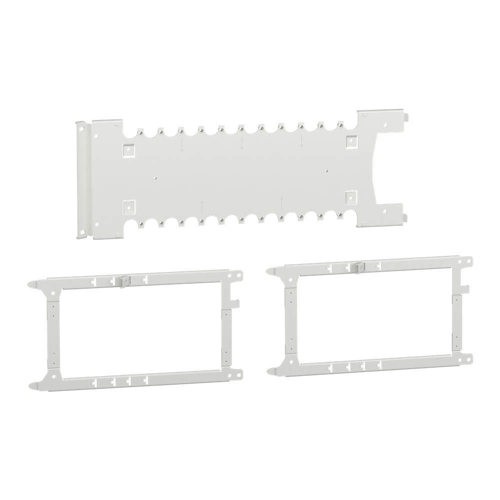 Piastra di fondo acciaio bianco NS-INS250 V per unità funzionali PrismaSeT P, compatibile armadi 650 mm, installazione verticale