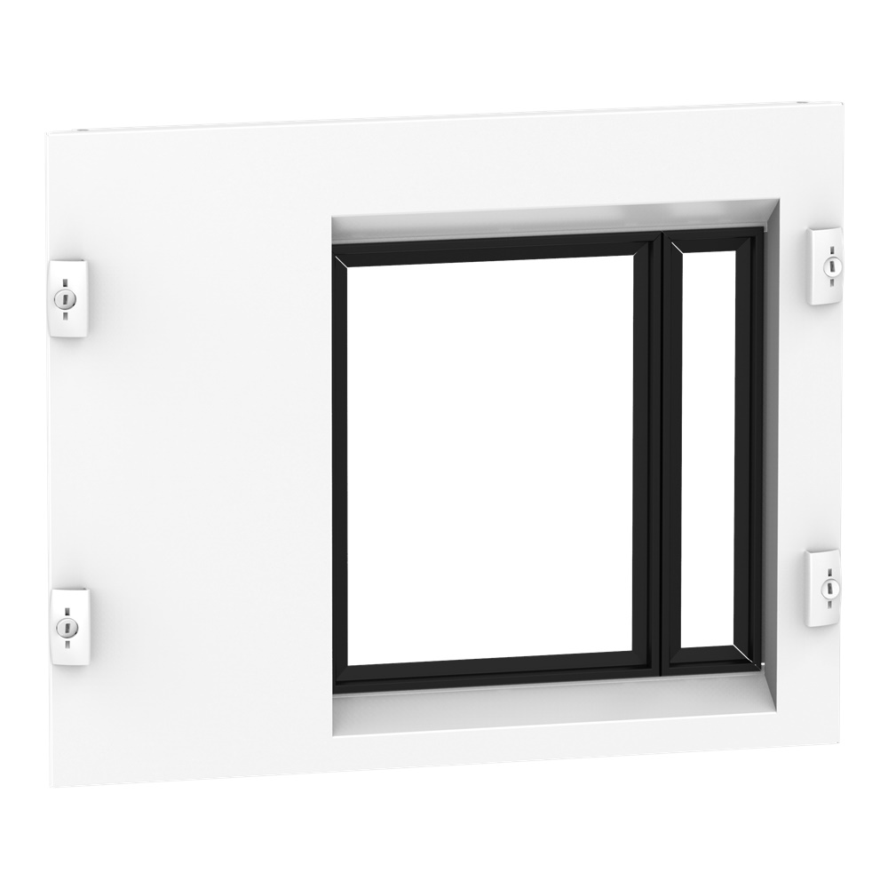 Piastra frontale pretranciata acciaio bianco per protezione dispositivi controllo armadi elettrici PanelSeT P 650 mm compatibile NS630b 1000-1600 3P/4P estraibile