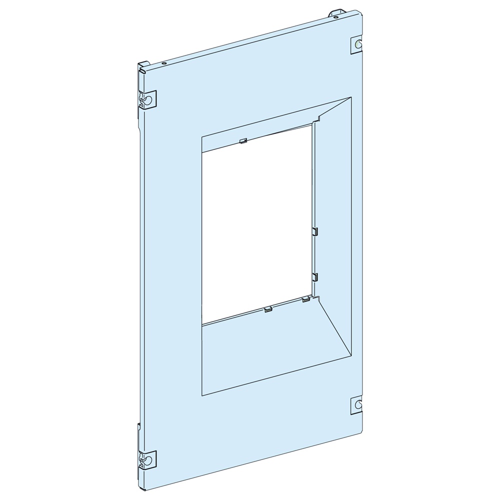 Piastra frontale pretranciata NS800/1600 3P per armadi PanelSeT P 400mm acciaio bianco