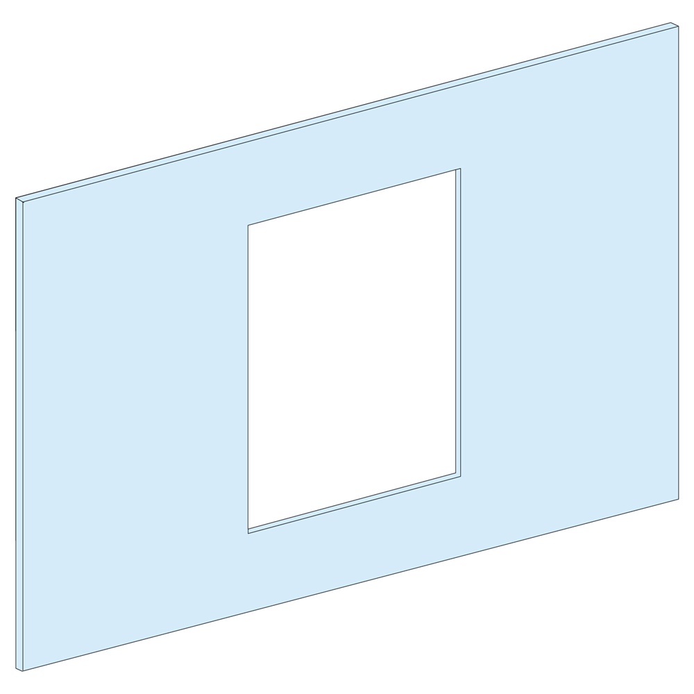 Piastra frontale NS1600 verticale acciaio bianco protezione dispositivi controllo armadi PanelSeT P
