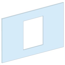 Piastra frontale NS1600 verticale acciaio bianco protezione dispositivi controllo armadi PanelSeT P