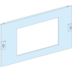Piastra frontale pretranciata INS1600 3P acciaio bianco per armadi elettrici 650 mm compatibile ComPacT INS-INV630b